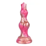 8 Inch Double Knot Silicone Dog Penis Dildo