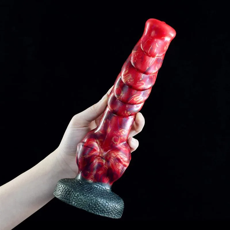 9.5 IN Ribbed Knot Dildo Fantasy Themed Sex Toy 2 9.5 IN Ribbed Knot Dildo Fantasy Themed Sex Toy 2