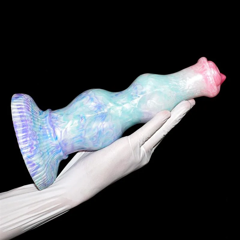 10 IN Double Knots Dildo Silicone Adult Fantasy Toy 2 10 IN Double Knots Dildo Silicone Adult Fantasy Toy 2