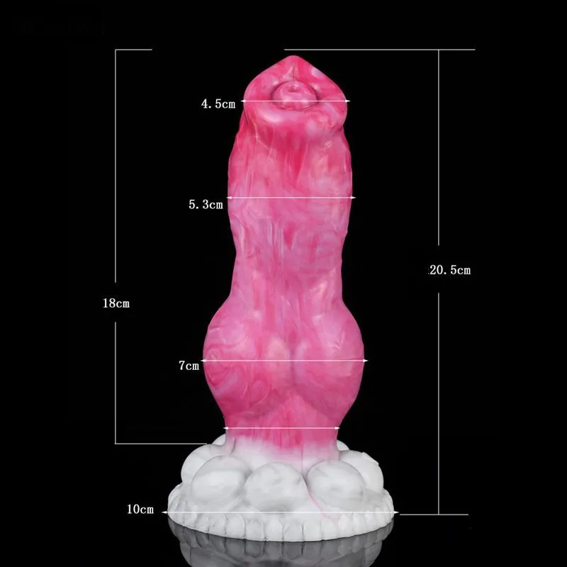 8 IN Big Knotted Silicone Dog Wolf Dildo Sex Toy 1 8 IN Big Knotted Silicone Dog Wolf Dildo Sex Toy 1