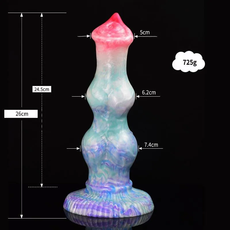 10 IN Double Knots Dildo Silicone Adult Fantasy Toy 1 10 IN Double Knots Dildo Silicone Adult Fantasy Toy 1