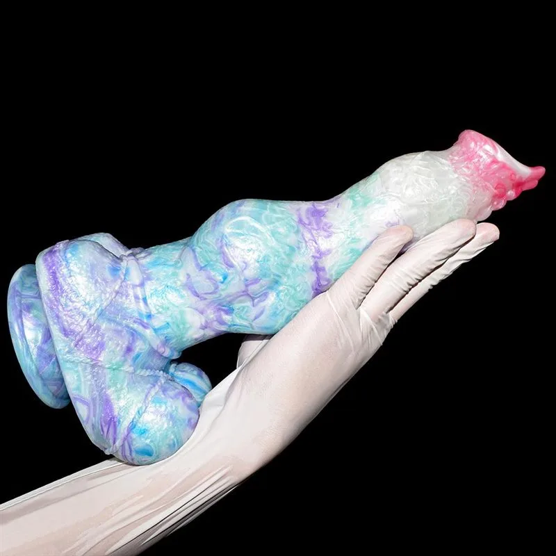 11.5 IN Large Knot Dog Dildo Soft Silicone Animal Cock 2 11.5 IN Large Knot Dog Dildo Soft Silicone Animal Cock 2