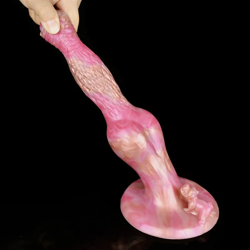 8.5 IN Pink Big Knotted Dildo Fantasy Silicone Animal Penis 6 8.5 IN Pink Big Knotted Dildo Fantasy Silicone Animal Penis 6