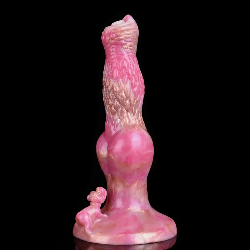8.5 IN Pink Big Knotted Dildo Fantasy Silicone Animal Penis 1 8.5 IN Pink Big Knotted Dildo Fantasy Silicone Animal Penis 1