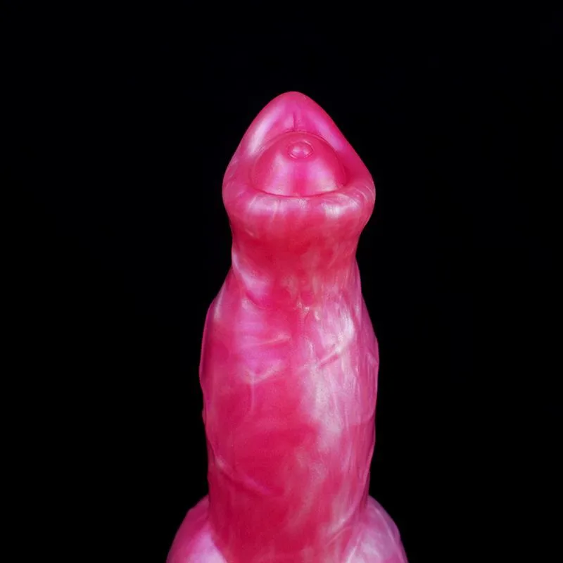 8.5 IN Pink Big Knotted Dildo Silicone Dog Wolf Penis 3 8.5 IN Pink Big Knotted Dildo Silicone Dog Wolf Penis 3