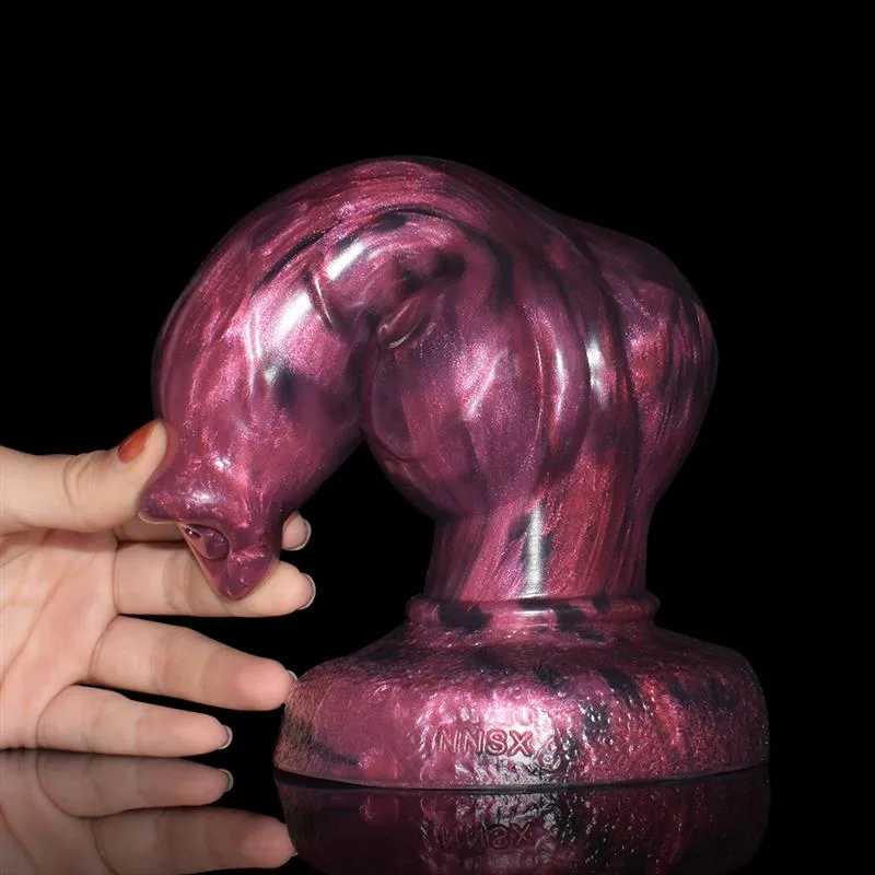 8.5 IN Dog Dildo with Big Knot Silicone Purple Animal Penis 6 8.5 IN Dog Dildo with Big Knot Silicone Purple Animal Penis 6