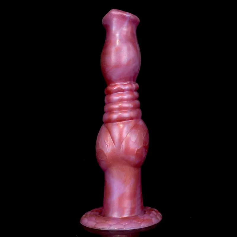 8 IN Knotting Dildo Liquid Silicone Exotic Sex Toy 2 8 IN Knotting Dildo Liquid Silicone Exotic Sex Toy 2