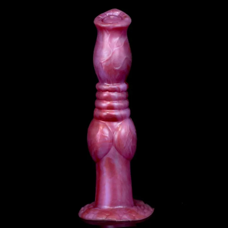8 IN Knotting Dildo Liquid Silicone Exotic Sex Toy 4 8 IN Knotting Dildo Liquid Silicone Exotic Sex Toy 4