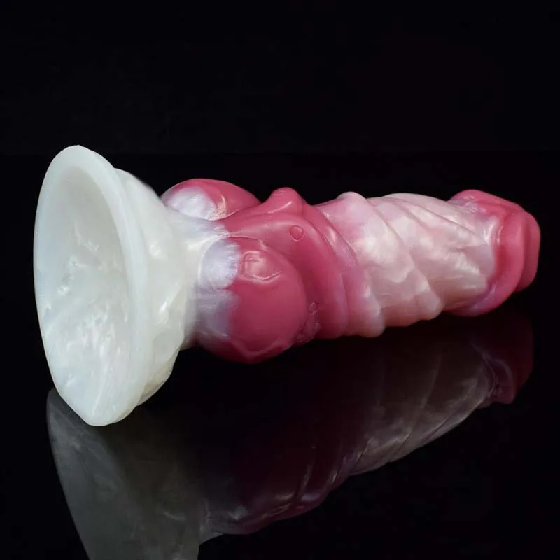 6.5 IN Short Demon Dildo With Knot Fantasy Silicone Canine Penis 5 6.5 IN Short Demon Dildo With Knot Fantasy Silicone Canine Penis 5