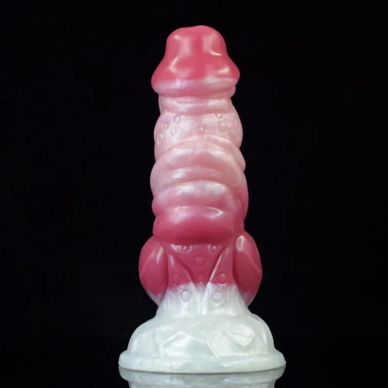 6.5 IN Short Demon Dildo With Knot Fantasy Silicone Canine Penis 2 6.5 IN Short Demon Dildo With Knot Fantasy Silicone Canine Penis 2