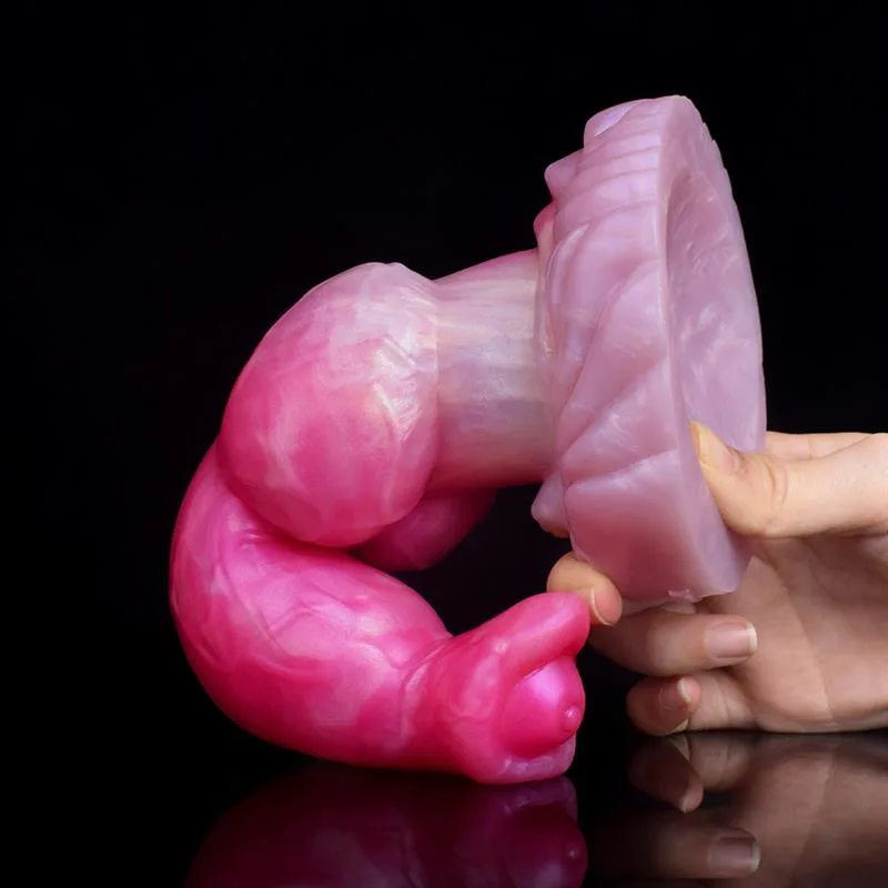 8.5 IN Pink Big Knotted Dildo Silicone Dog Wolf Penis 6 8.5 IN Pink Big Knotted Dildo Silicone Dog Wolf Penis 6