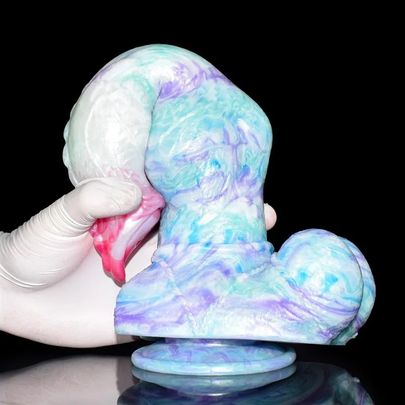 11.5 IN Large Knot Dog Dildo Soft Silicone Animal Cock 5 11.5 IN Large Knot Dog Dildo Soft Silicone Animal Cock 5