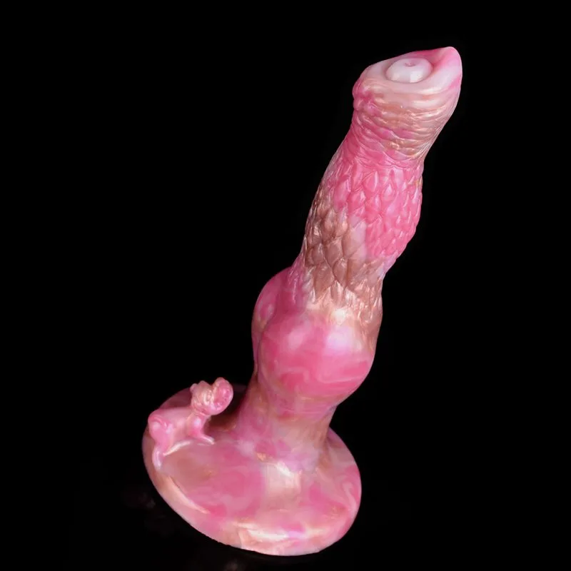 8.5 IN Pink Big Knotted Dildo Fantasy Silicone Animal Penis 3 8.5 IN Pink Big Knotted Dildo Fantasy Silicone Animal Penis 3