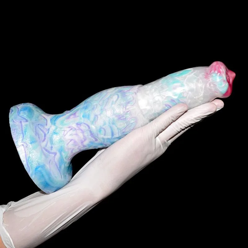 10 IN Silicone Fantasy Knot Animal Dog Penis Dildo 2 10 IN Silicone Fantasy Knot Animal Dog Penis Dildo 2