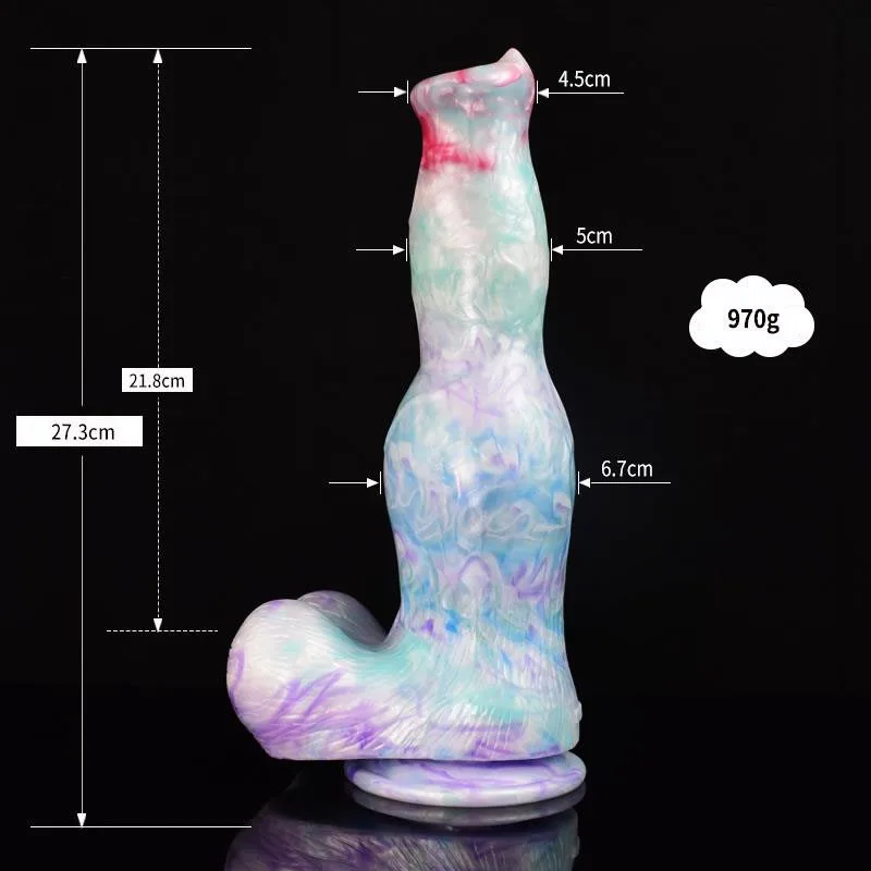 10.5 IN Large Fantasy Dog Penis Dildo with Balls 1 10.5 IN Large Fantasy Dog Penis Dildo with Balls 1