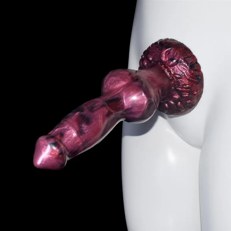 9.5 IN Big Animal Knot Dildo Liquid Silicone Dog Wolf Penis 2 9.5 IN Big Animal Knot Dildo Liquid Silicone Dog Wolf Penis 2