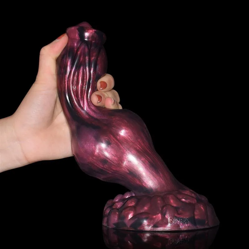 8.5 IN Dildo With A Knot Silicone Dog Cock Toy 7 8.5 IN Dildo With A Knot Silicone Dog Cock Toy 7