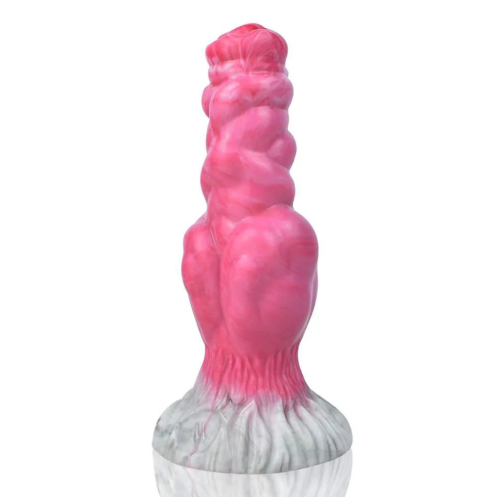 f7e1b064d2146bf8 7.5 Inch Soft Silicone Knot Dog Dildo Fantasy Alien Dildo