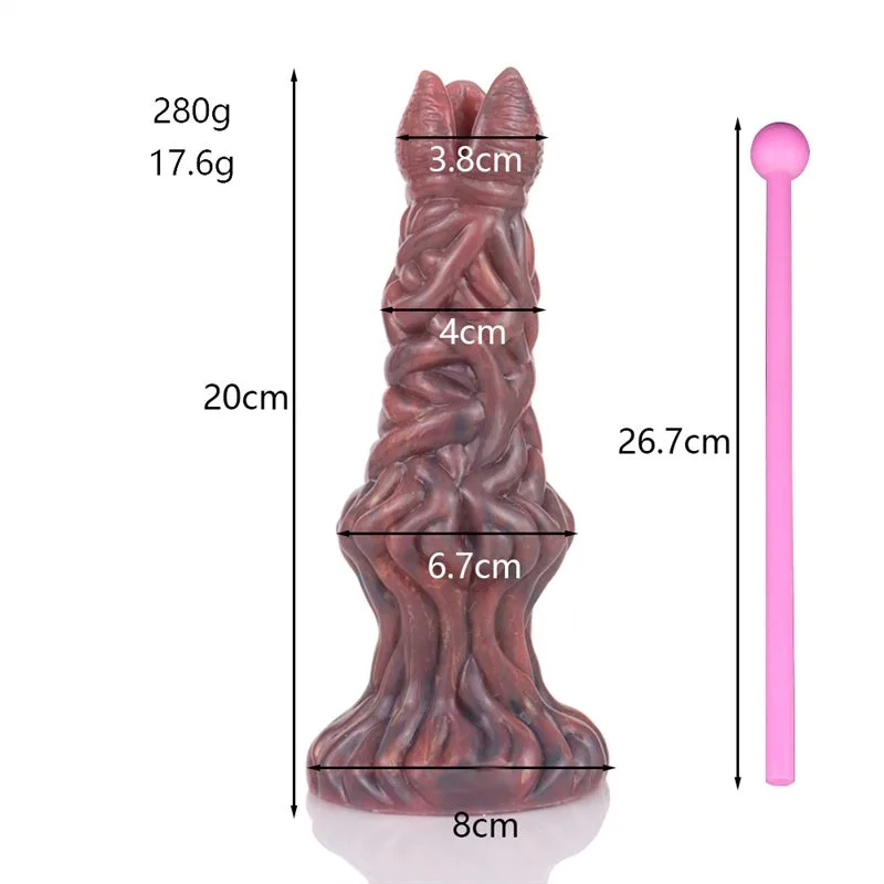 8 IN Silicone Fantasy Alien Egg-Laying Dildo Ovipositor Sex Toy 1 8 IN Silicone Fantasy Alien Egg-Laying Dildo Ovipositor Sex Toy 1