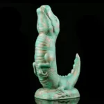 8.5 IN Green Dinosaur Dildo Silicone Dragon Sex Toy - Image 3