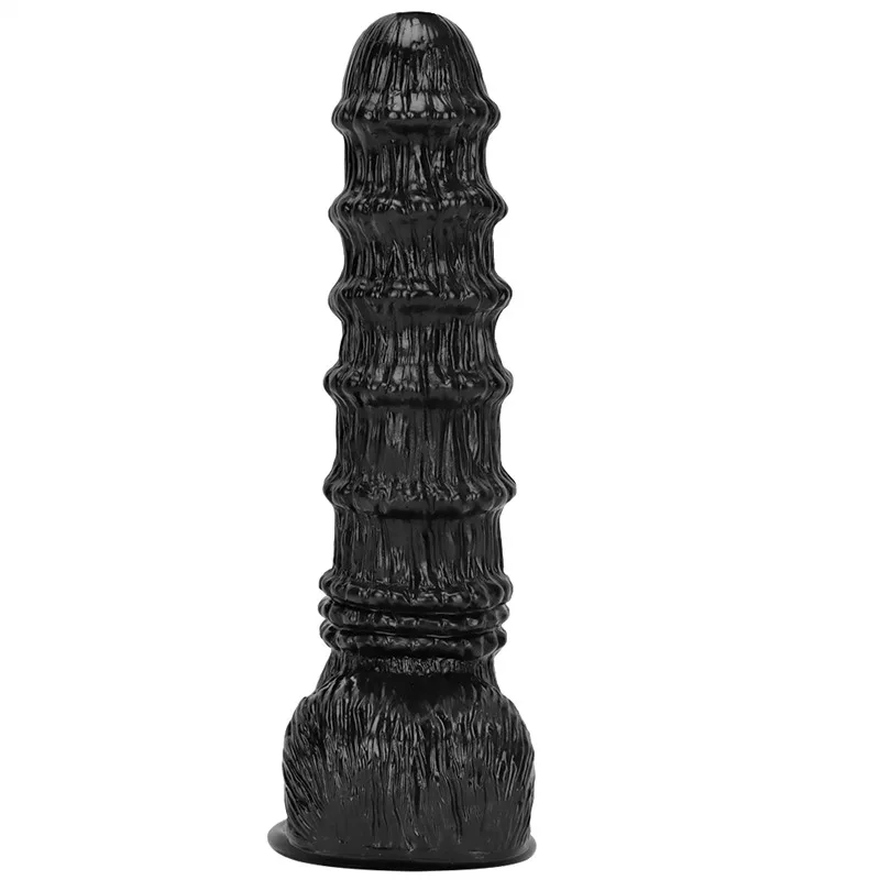 208c71e7445f15f5 9/9.5/11 IN Black Horse Dildo PVC Animal Sex Toy - Image 5