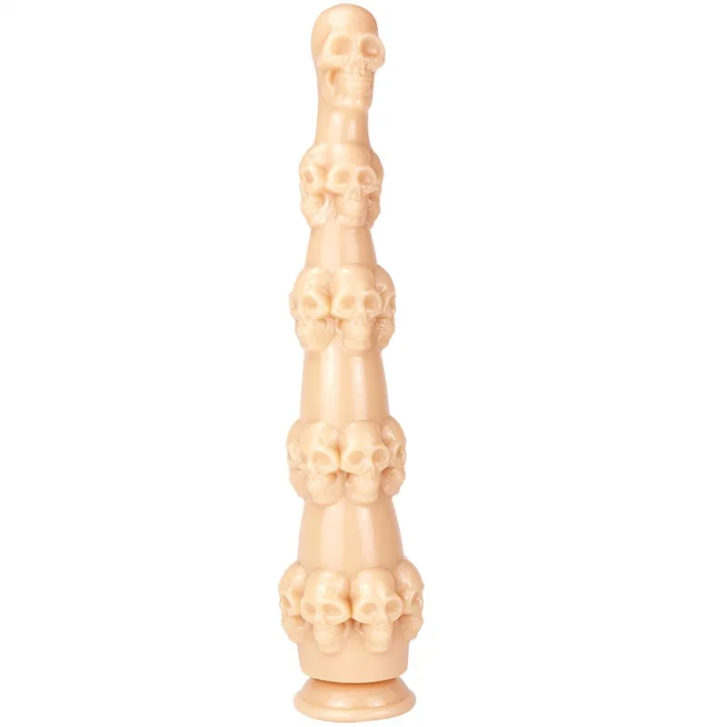 212b330f84e5ee88 14.5 IN Long Bendable Monster PVC Dildo Skull Anal Dilator - Image 2