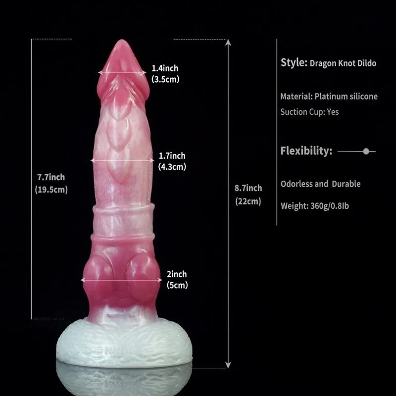 8.5 IN Silicone Demon Knot Dildo Alien Sex Toy 1 8.5 IN Silicone Demon Knot Dildo Alien Sex Toy 1
