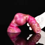 8.5 IN Fantasy Dog Dildo With Knot Silicone Animal Penis - Image 4