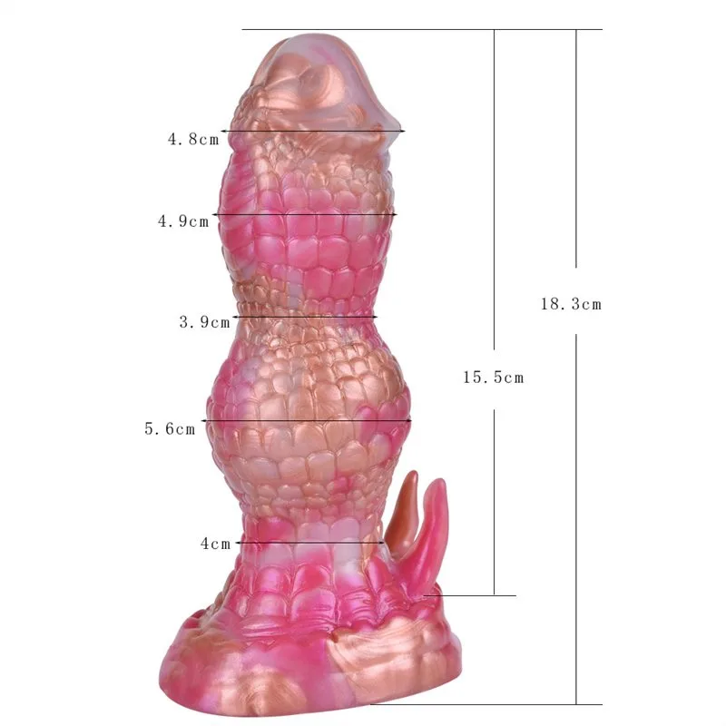 25b21756a396def8 7 IN Short Dragon Knot Dildo Silicone Special Sex Toy - Image 2
