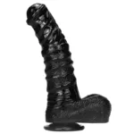 9.5 IN Black Horse Dick PVC Animal Dildo Sex Toy - Image 3