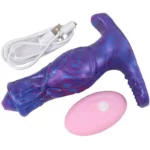 5 IN Rechargeable Vibrating Knotted Alien Dildo Sex Toy - Image 4