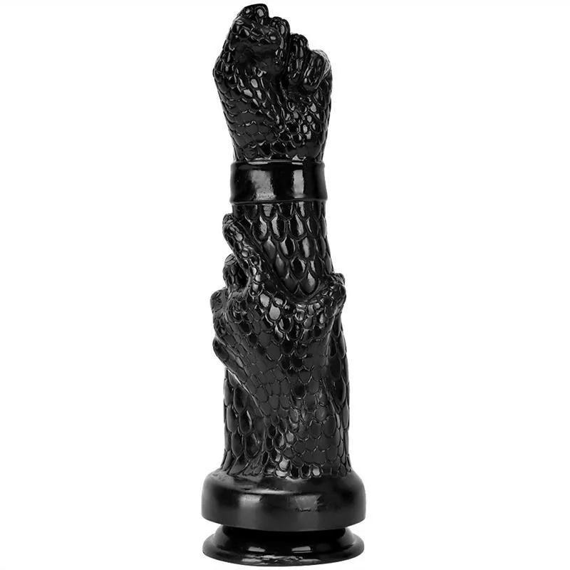 2a5509a59a18235e 13 IN Huge Black Fist PVC Dildo Hand Butt Plug - Image 3