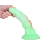 8.5 IN Green Dragon Dildo Silicone Exotic Sex Toy - Image 5