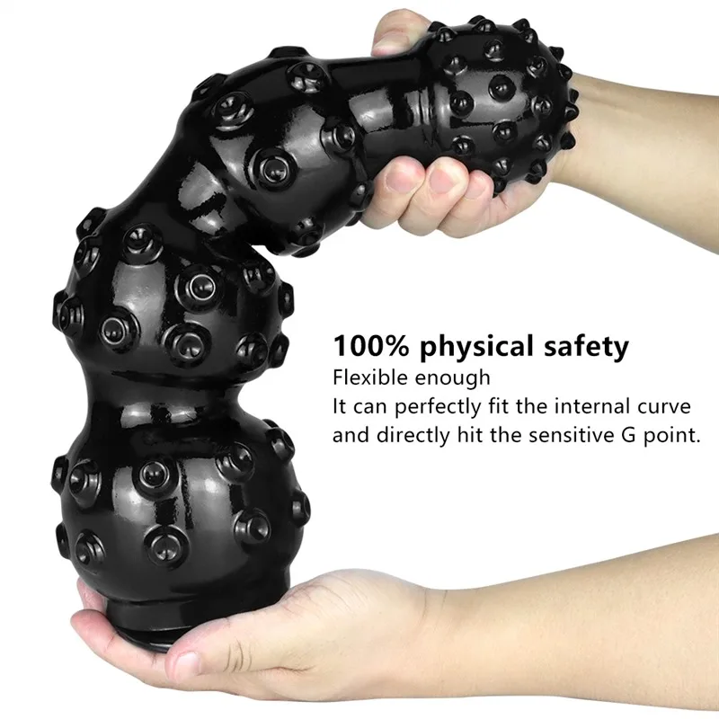 13 IN Large Black Thick Tentacle Dildo PVC Anal Beads 3 13 IN Large Black Thick Tentacle Dildo PVC Anal Beads 3