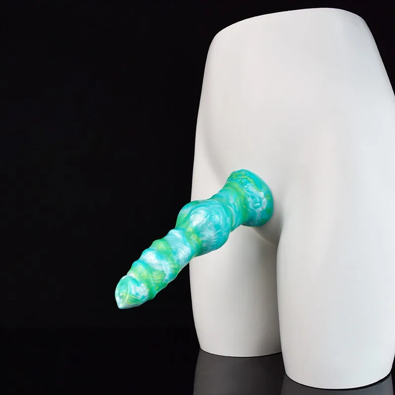 8.5 IN Fantasy Dog Dildo With Knot Silicone Animal Penis 11 8.5 IN Fantasy Dog Dildo With Knot Silicone Animal Penis 11