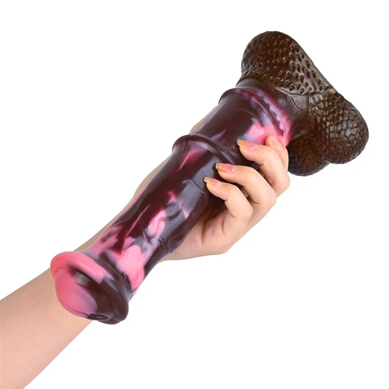 2f1a927e04c4332c 10 IN Long Horse Dildo Silicone Animal Penis - Image 4