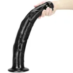 17 IN Oversized Black Pony Cock Animal Horse PVC Dildo - Image 2