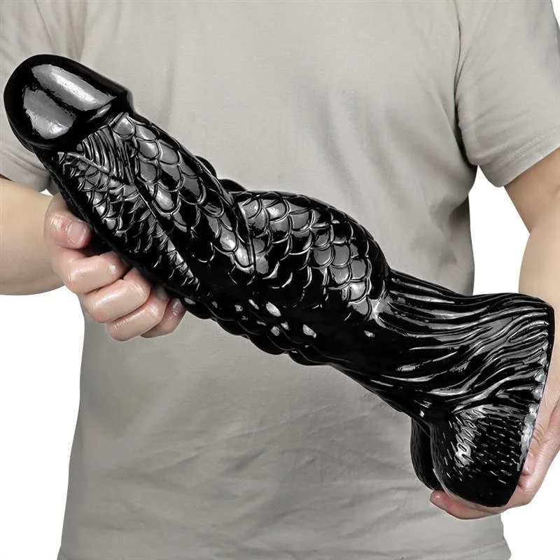 14 IN Black Dragon PVC Dildo Huge Unrealistic Adult Toy 4 14 IN Black Dragon PVC Dildo Huge Unrealistic Adult Toy 4