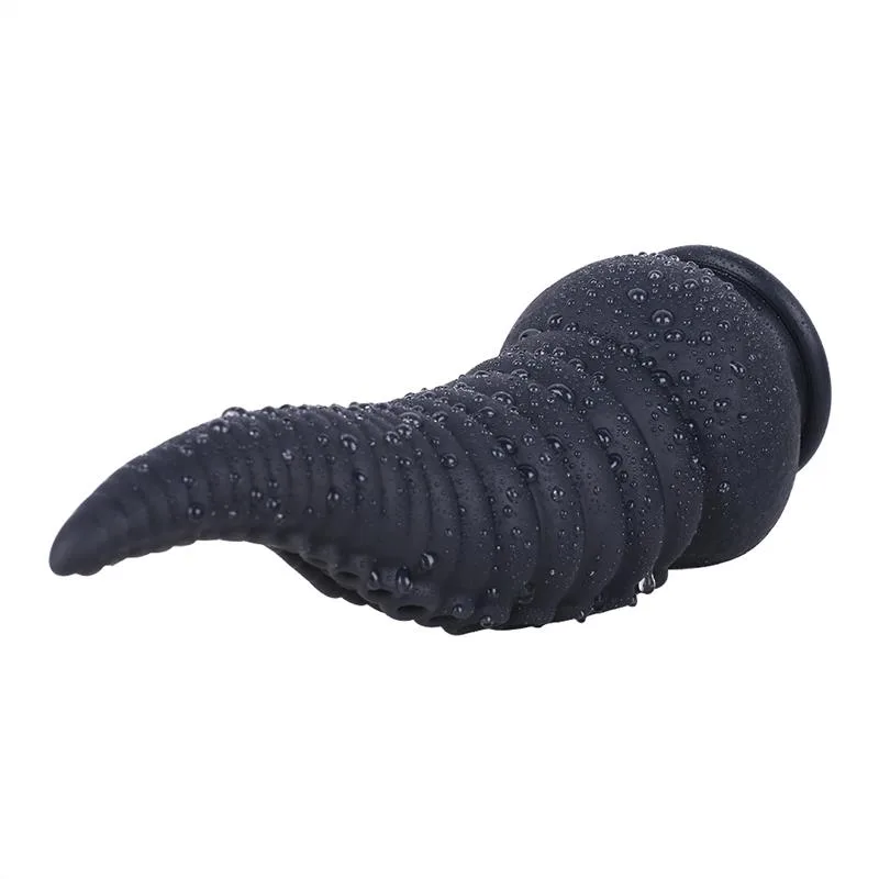 37a565d9e2ef2db1 8.5 IN Black Tentacle Dildo Liquid Silicone Octopus Anal Plug - Image 7