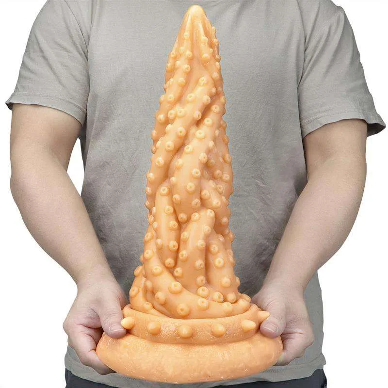 38c684b69c49f344 14 IN Extreme Tentacle Octopus Dildo Soft PVC Anal Plug - Image 5