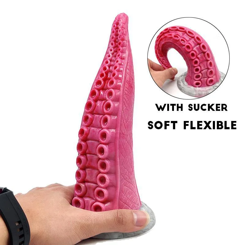 9 IN Big Tapered Tentacle Dildo Silicone Octopus Sex Toy 2 9 IN Big Tapered Tentacle Dildo Silicone Octopus Sex Toy 2