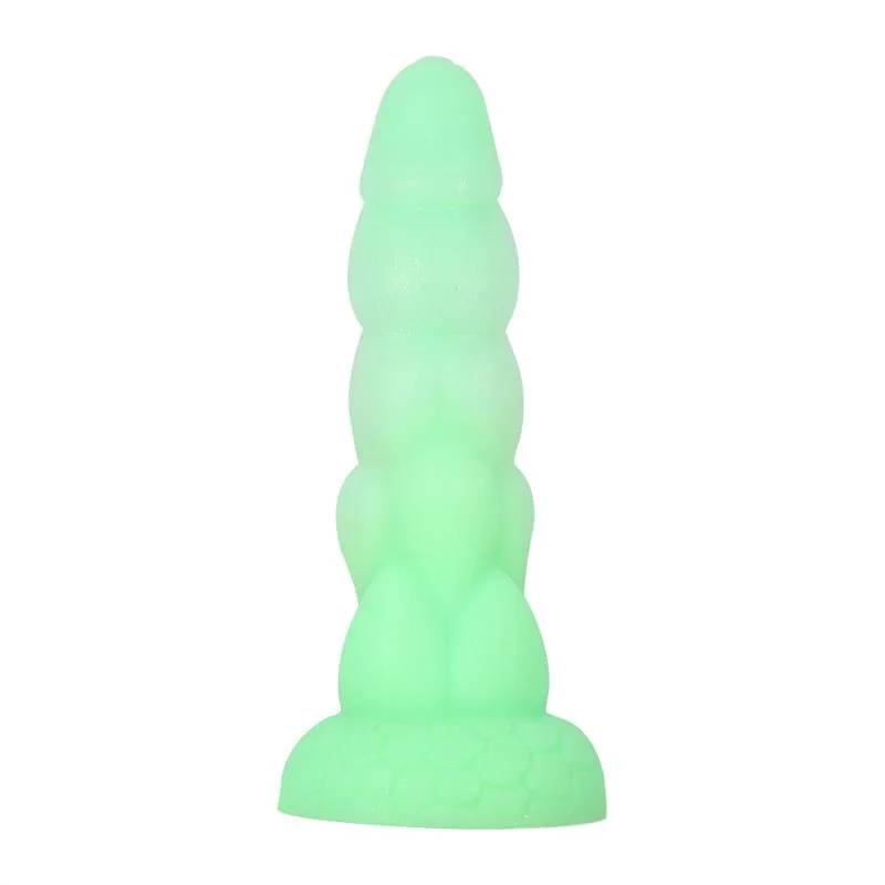 418b410634a5efdf 8.5 IN Green Dragon Dildo Silicone Exotic Sex Toy - Image 4