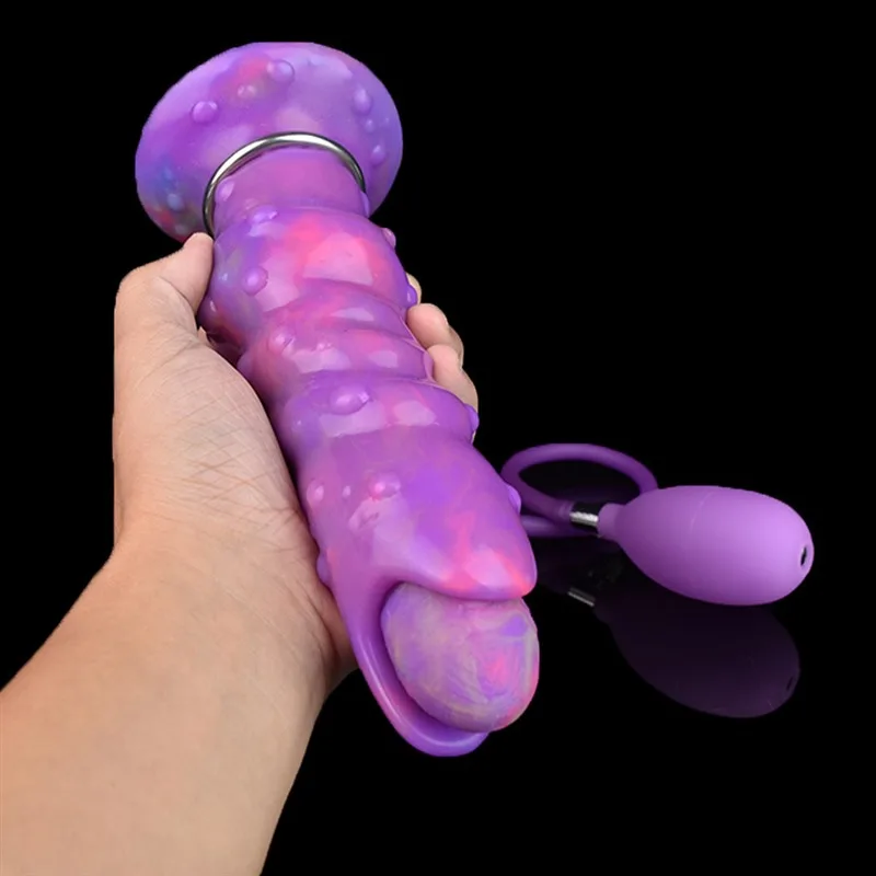 8 IN Glow-In-The-Dark Alien Egg Laying Dildo Ovipositor Sex Toy 6 8 IN Glow-In-The-Dark Alien Egg Laying Dildo Ovipositor Sex Toy 6