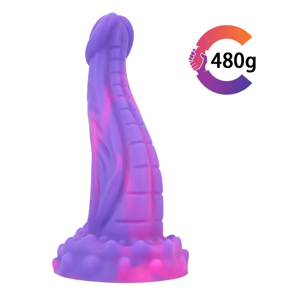 4367ede5be466001 8 IN Purple Mamba-Shaped Snake Dildo Sex Toy - Image 6