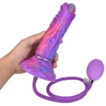 7 IN Glow-In-The-Dark Dragon Head Shaped Egg-Laying Dildo Ovipositor Sex Toy - Image 2