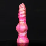 8.5 IN Fantasy Dog Dildo With Knot Silicone Animal Penis - Image 2