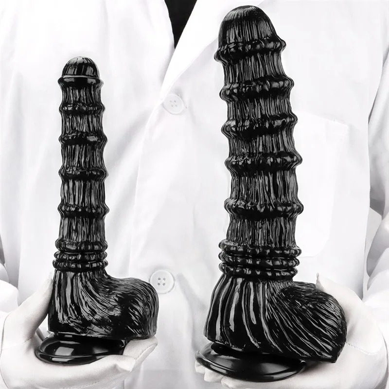 9/9.5/11 IN Black Horse Dildo PVC Animal Sex Toy 2 9/9.5/11 IN Black Horse Dildo PVC Animal Sex Toy 2