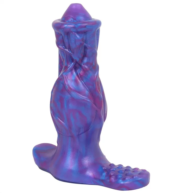 4ff0d530bbe7ec9b 5 IN Rechargeable Vibrating Knotted Alien Dildo Sex Toy - Image 2