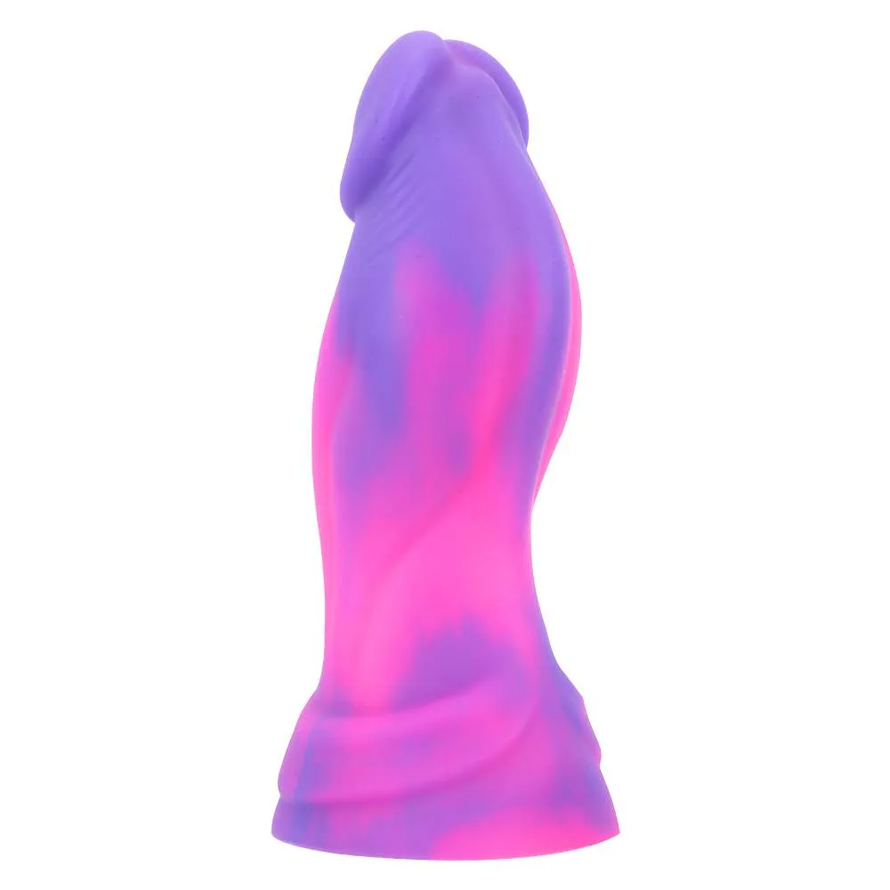 522dfbd63bf70f43 7 IN Fat Purple King Cobra-Shaped Snake Dildo - Image 2