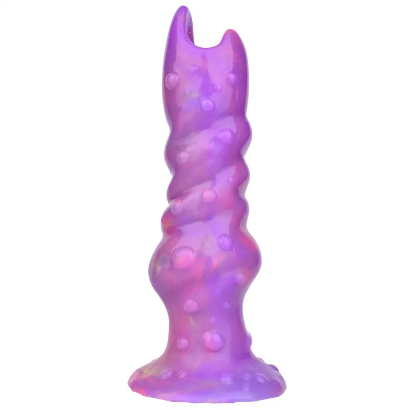 5a5e678bdbb62ef0 8 IN Glow-In-The-Dark Alien Egg Laying Dildo Ovipositor Sex Toy - Image 5